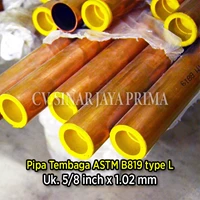 Pipa Tembaga 5/8 inch ASTM B819 type L 