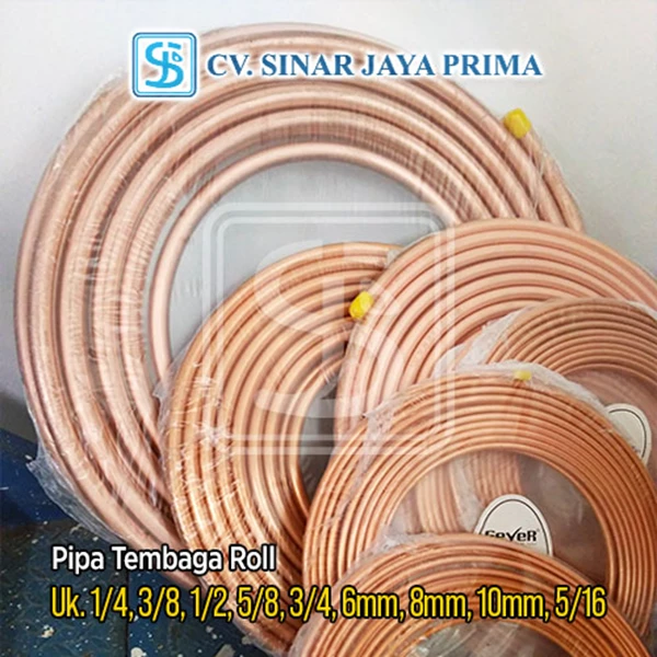 Copper Pipe 1/2 Inch x 0.61 mm x 15m