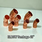 Elbow Tembaga 1/2 inch 45 derajat 1